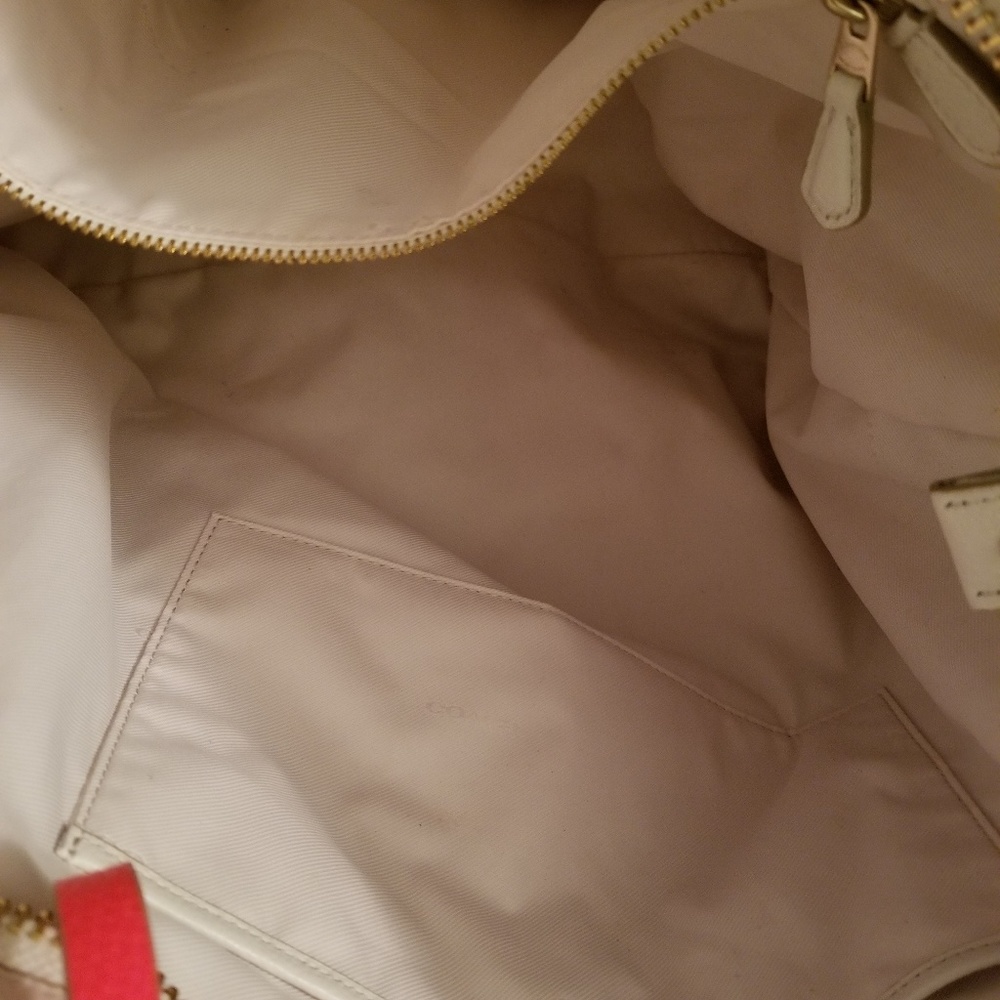 Coach Tall Tatum Tote In Neon Pop Lacing Whiplash - Picture 4 of 4